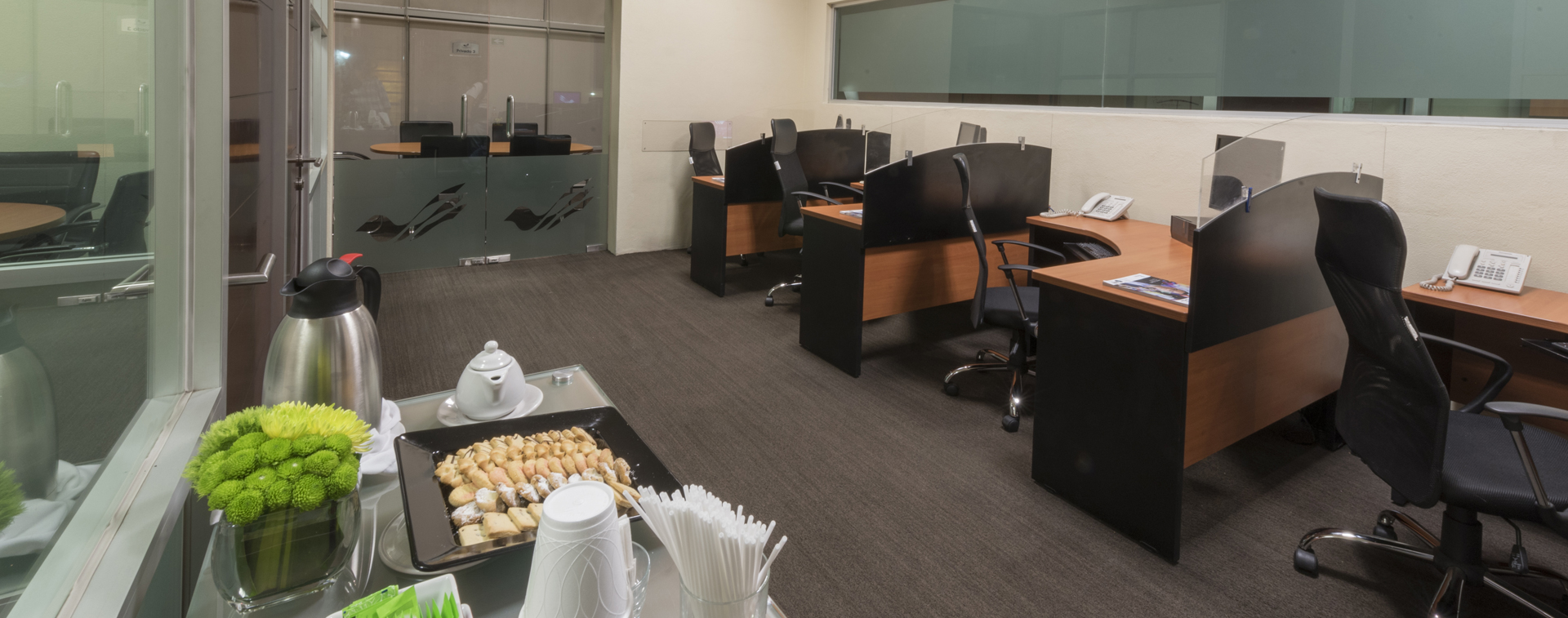 Meeting rooms and business center